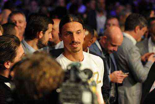 Match room boxing 02 arena 10/09/16: Picture; Kevin Quigley/Daily Mail Gennady Golovkin v Kell Brook Zlatan Ibrahimovic ringside