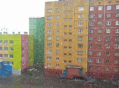 В России выпал летний снег