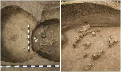 Археологи обнаружили древнее захоронение в зоне будущего строительства обхода города Аксая в Ростовской области трассы М-4 «Дон»