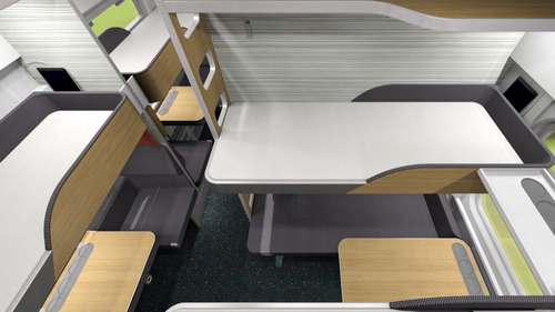 Стало известно, как будет выглядеть новый плацкартный вагон РЖД