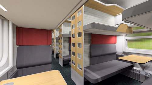 Стало известно, как будет выглядеть новый плацкартный вагон РЖД