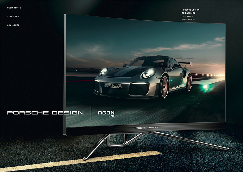 Студия Porsche Design и компания AOC выпустили новый монитор Porsche Design AOC AGON PD27
