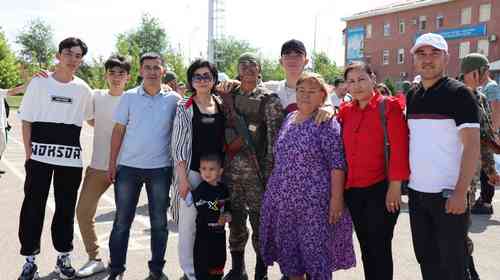 Солдаты приняли присягу в Шымкенте